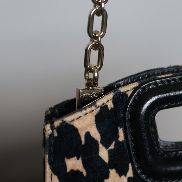 RARE 🔥- Maje Small Leopard Print Handbag Gold Chain Strap - Picture 5 of 9